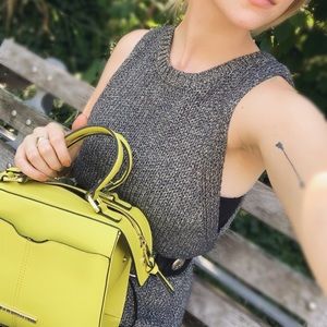 Lime Green Yellow Steve Madden Top Handle Bag